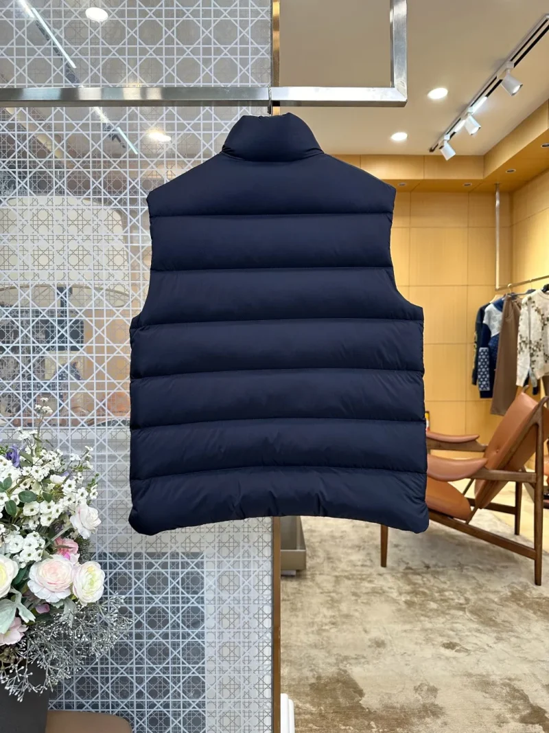 Back View Mcler Tibb Stand Collar Down Vest