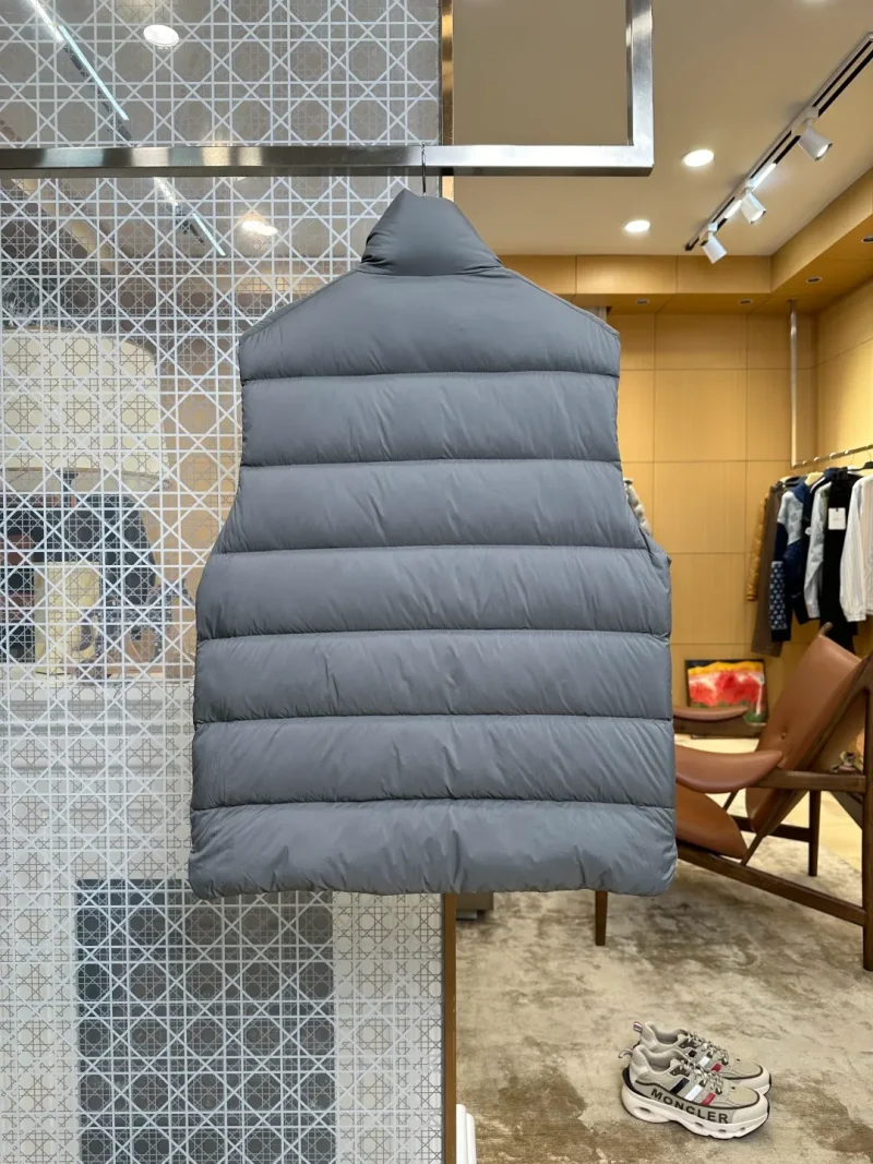 Back View Mcler Tibb Stand Collar Down Vest
