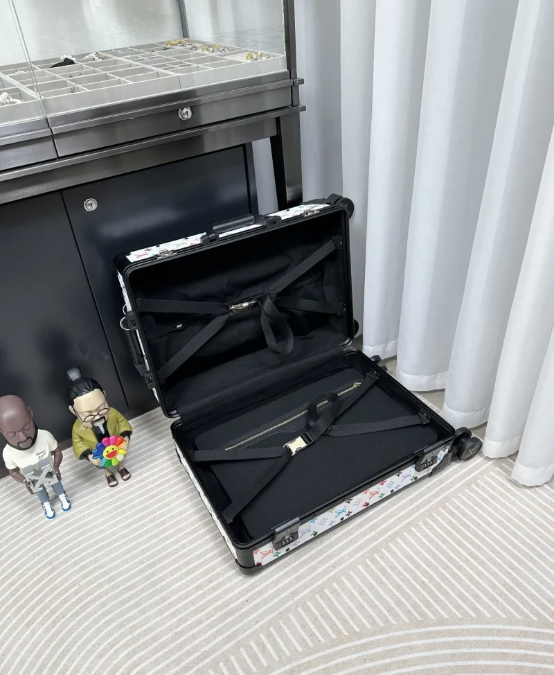 Multicolor monogram luggage interior compartment
