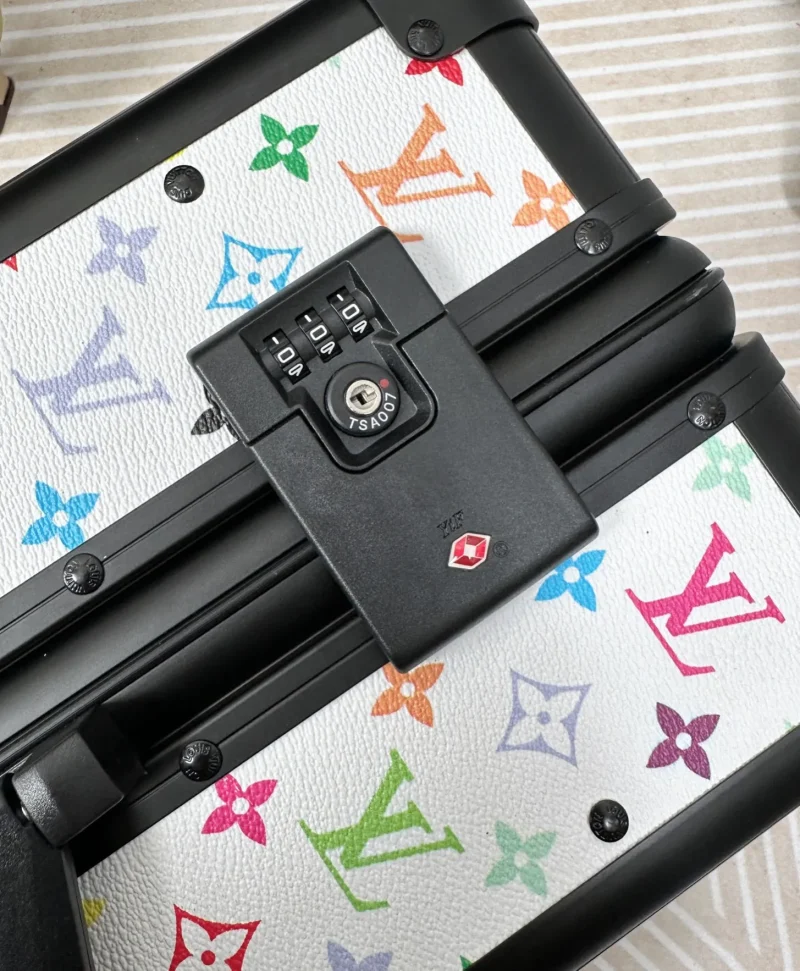 Multicolor monogram luggage TSA combination lock