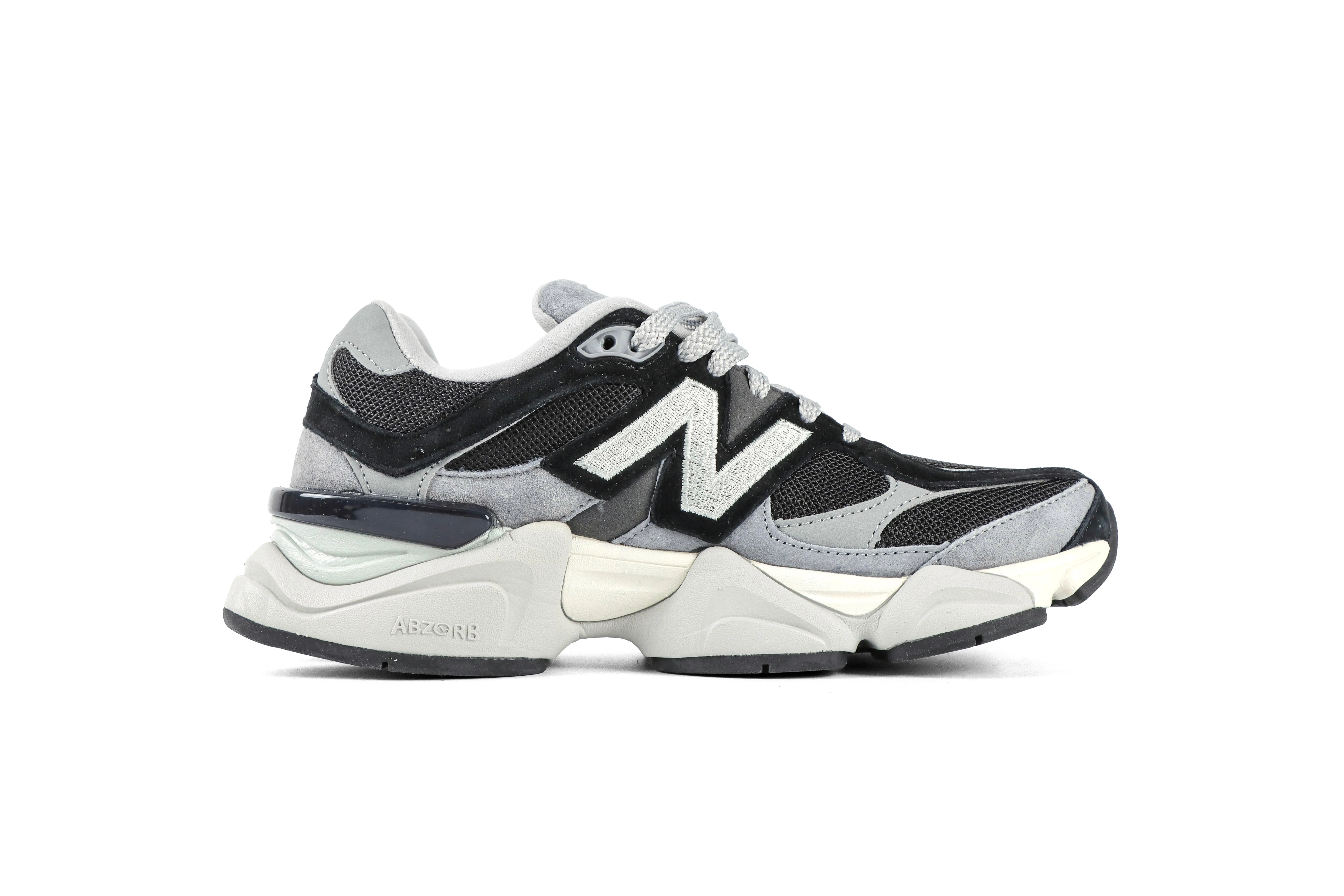 New Balance 9060 Black Gray Sneakers Right Side View