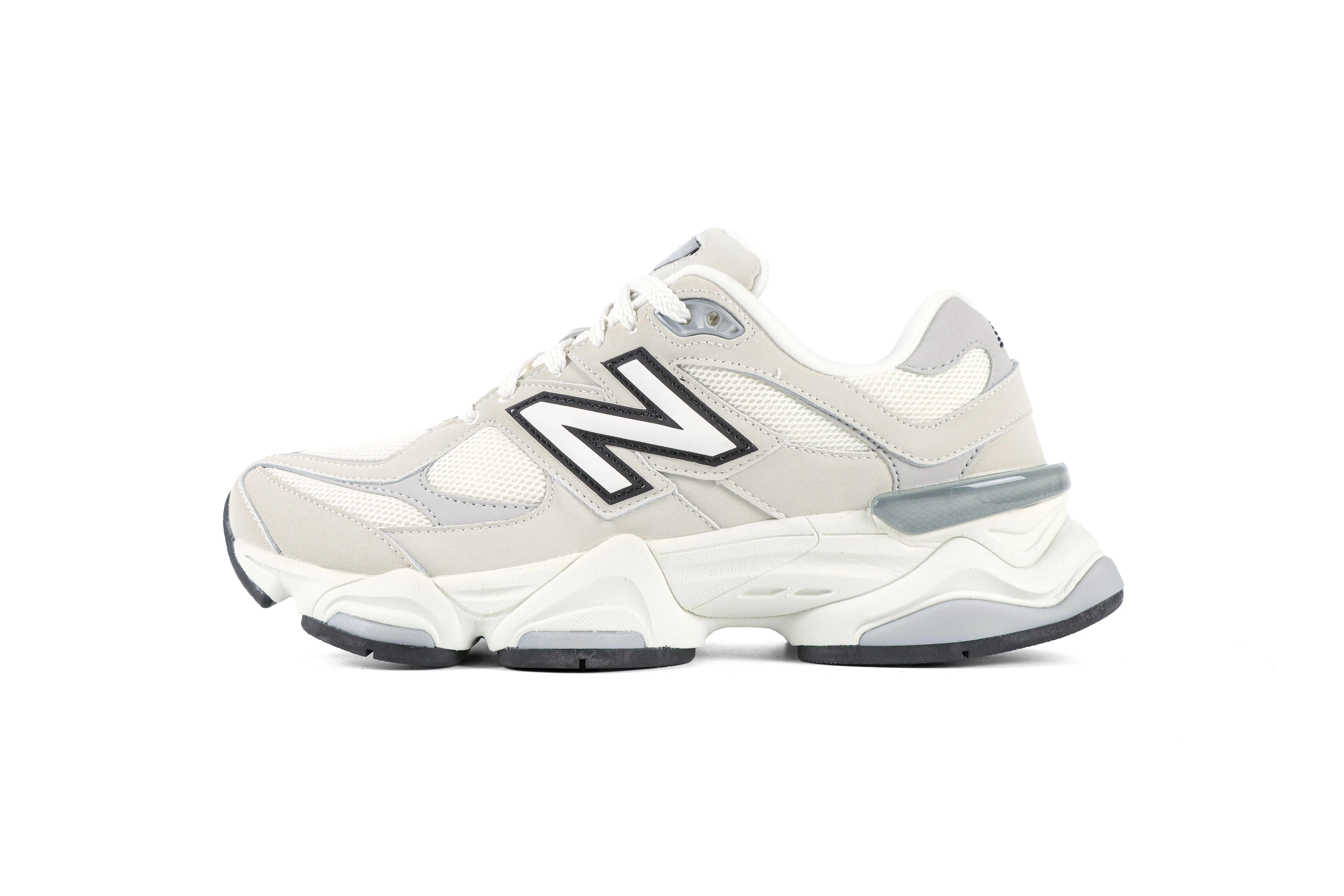 New Balance 9060 Sea Salt Raincloud Sneakers Left Side View