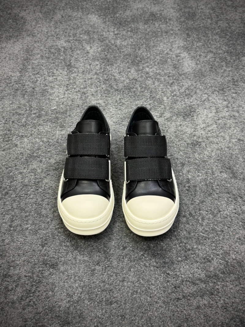 R 0wens Temple Strap Leather Low BlackMilk Sneakers Profile