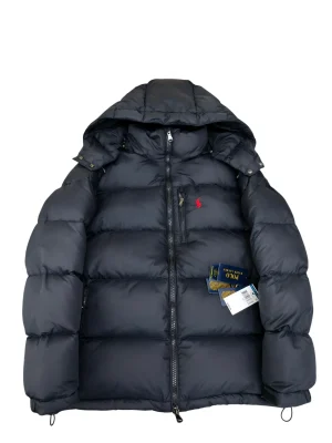 RL Pony Embroidered Hooded Down Jacket