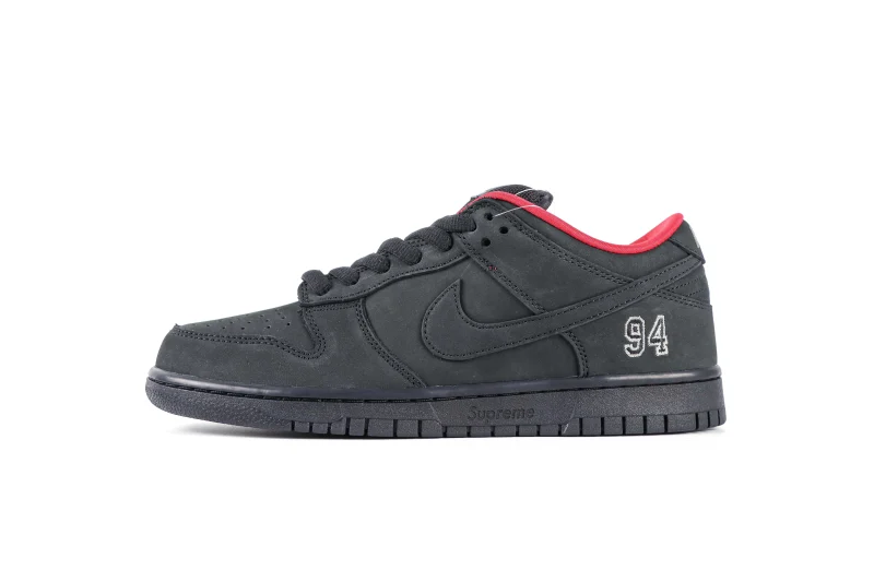 Sup x N1k3 SB Dunk Low 94 Sneakers "Triple Black"