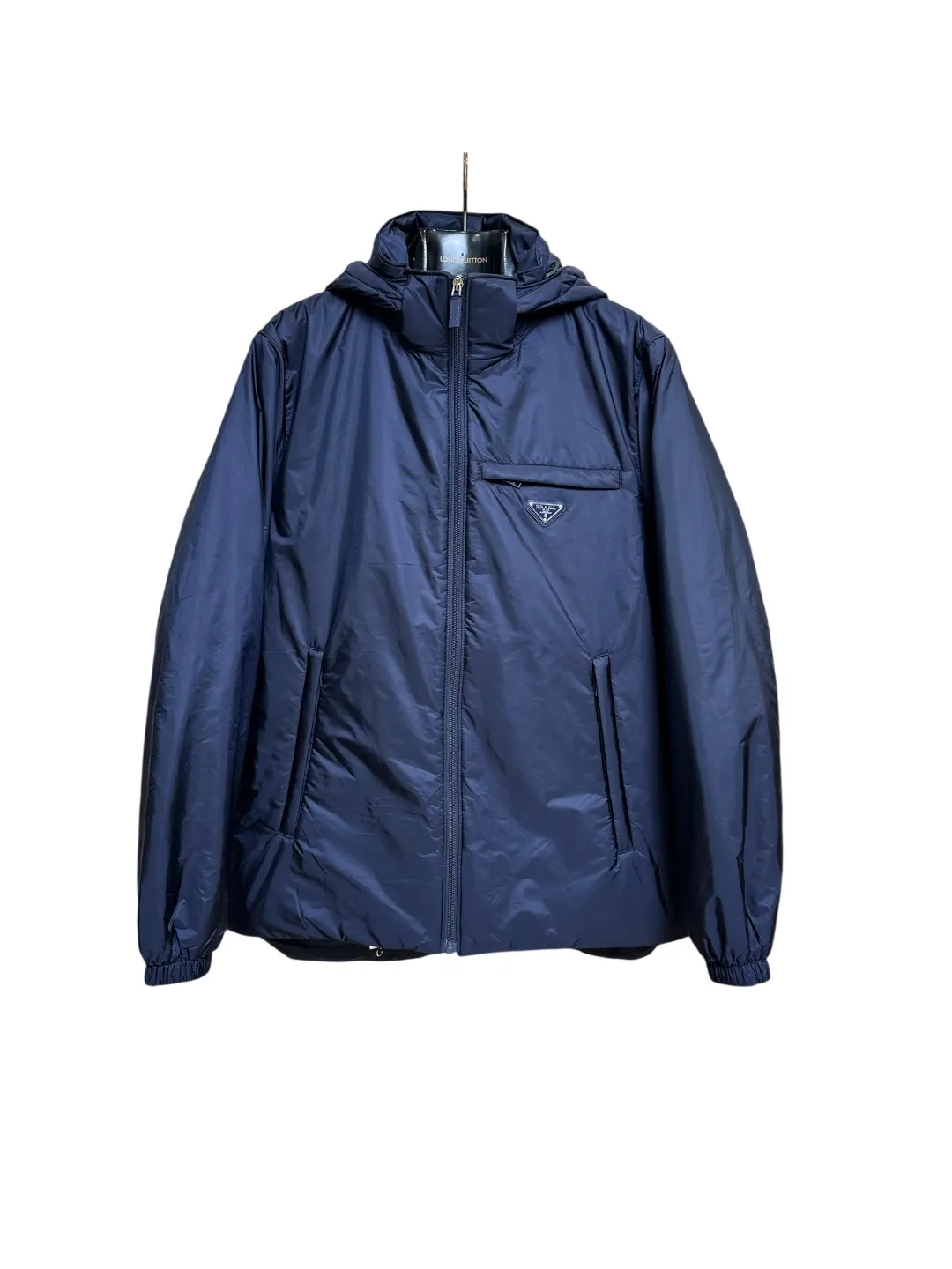 Triangle Logo Casual Hooded Down Jacket