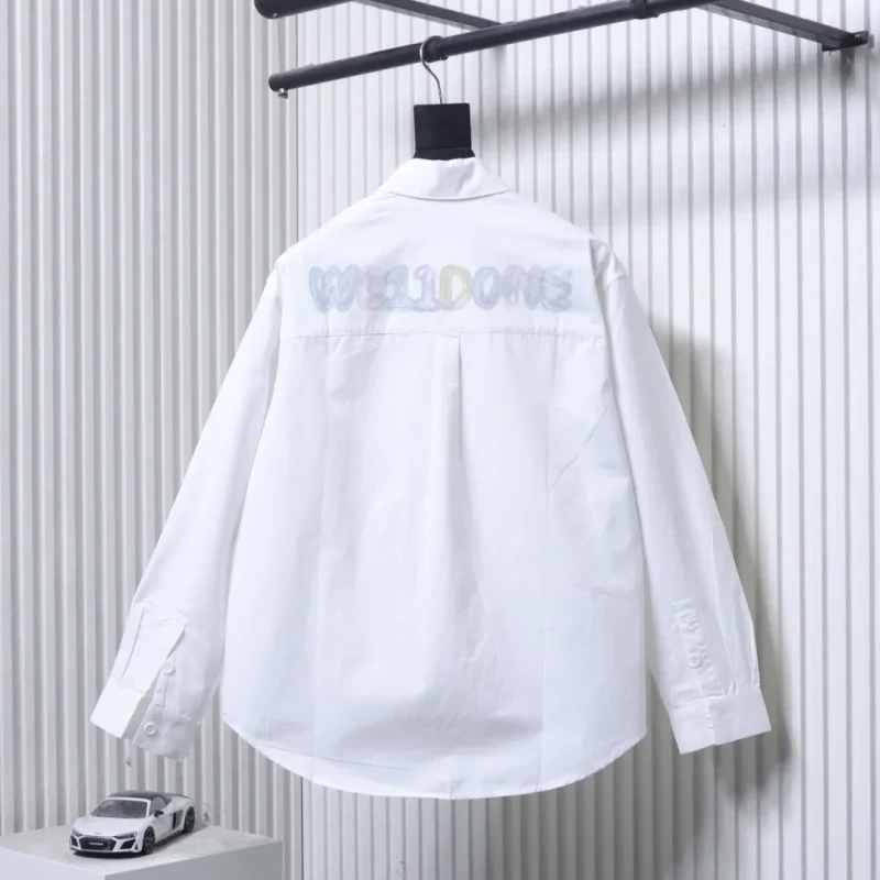 Back View Well Done Graffiti Logo Long Sleeve Shirt
