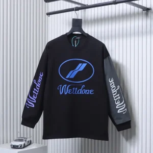Well Done Logo Color Block Long-Sleeve Shirt