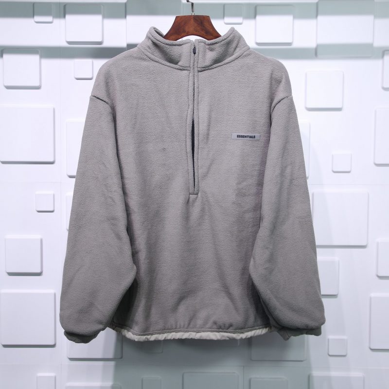 FEAR OF GOD ESSENTIALS POLAR FLEECE HALF-ZIP SWEATER REPLICA - Image 5