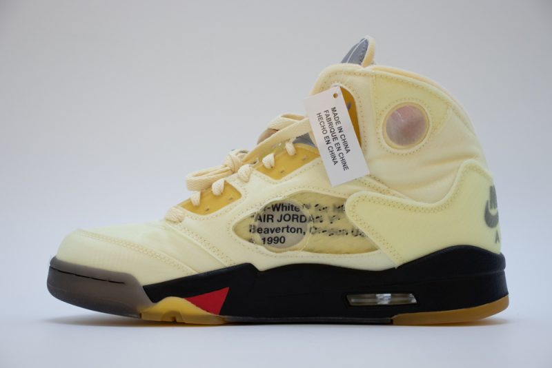 OFF-WHITE X AIR JORDAN 5 SAIL - Image 4